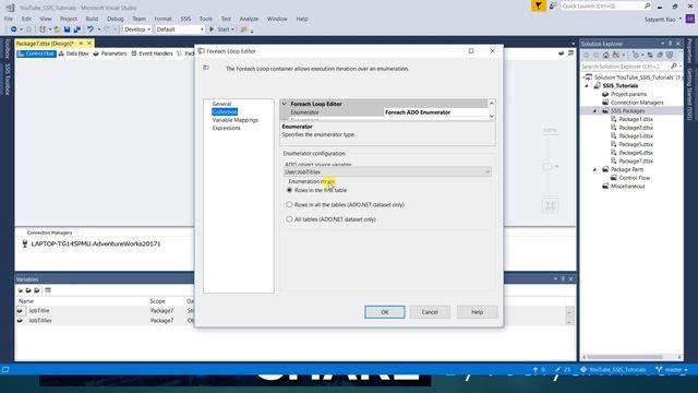 SSIS Foreach Loop Container (ADO Enumerator || Dynamically Generating multiple csv files) смотреть онлайн