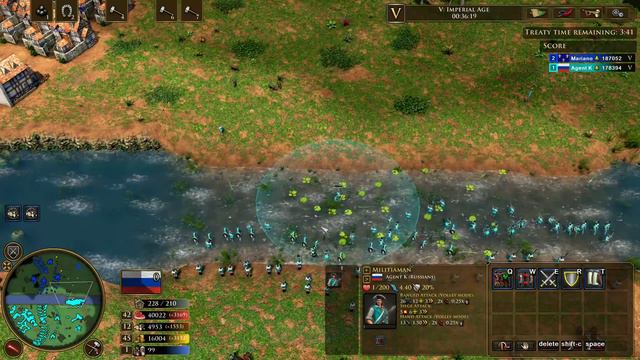 Age Of Empires III Treaty Russia vs France смотреть онлайн
