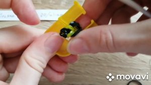 Пчёлка из резиночек на рогатке!