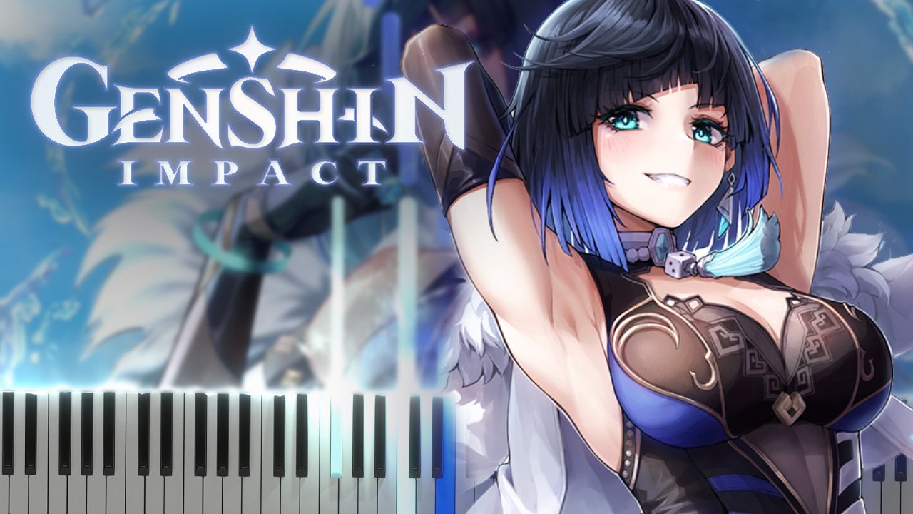 Yelan Shadow In The Rain (Genshin Impact) - Synthesia / КАВЕР НА ПИАНИНО