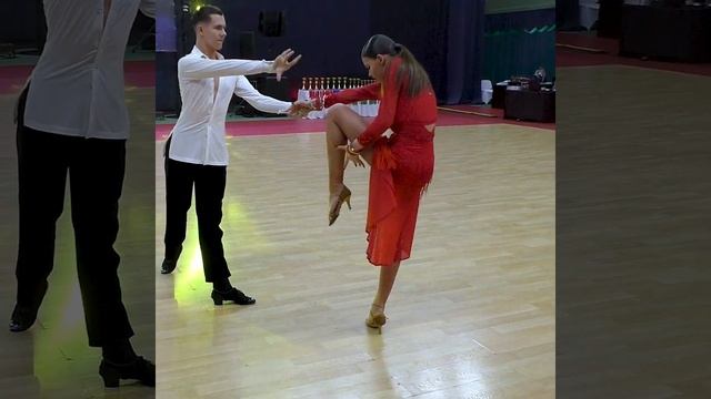 Румба / Денисевич Роман и Василько Варвара (Минск) - Чемпионат БФТ 2023 спортивные бальные танцы смотреть онлайн