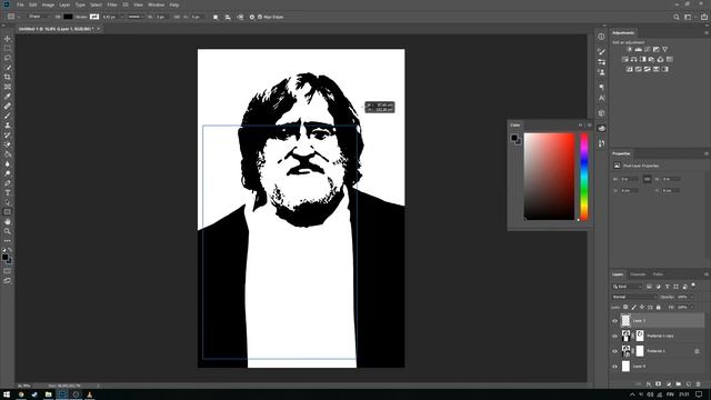 Photoshop Obey Poster Tutorial смотреть онлайн