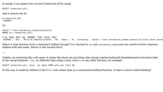 Databases: SHOW connection_id() (2 Solutions!!) смотреть онлайн