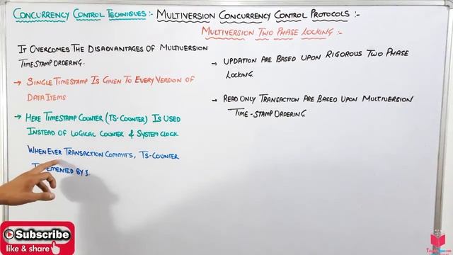 7.34- Multiversion Two-phase Locking Protocols | DBMS Free Online Course смотреть онлайн
