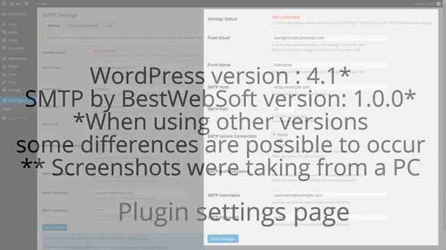 SMTP by BestWebSoft Wordpress Plugin - Brief Overview смотреть онлайн