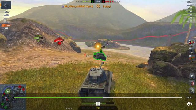 World of Tanks blitz: Tiger-II ЖОСТКАЯ КАТКА!!! смотреть онлайн