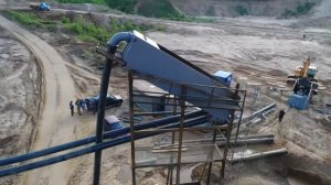 Добыча и сортировка грунта оборудованием, изготовленным  НПО ЗЕМСНАРЯД.