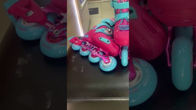Ролики раздвижные SITIS First Pink-Blue смотреть онлайн