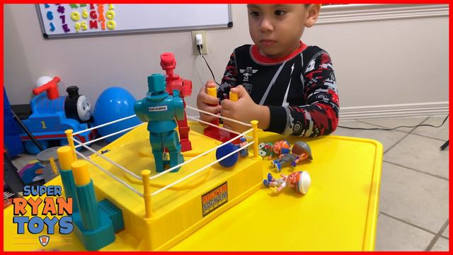 Rock 'em Sock 'em Robots l THE ORIGINAL FIGHTING ROBOTS Family Game смотреть онлайн