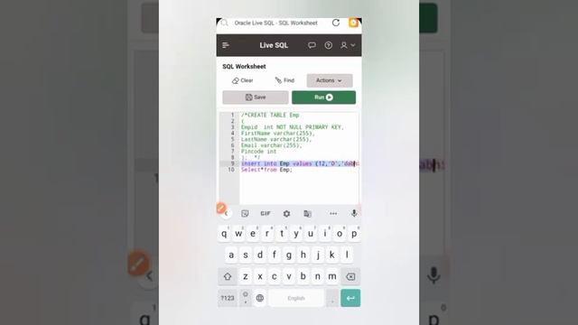 how to run SQL query on Android. #Oracle #database смотреть онлайн