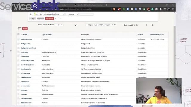 Notificações no GLPI 9.5.3 смотреть онлайн