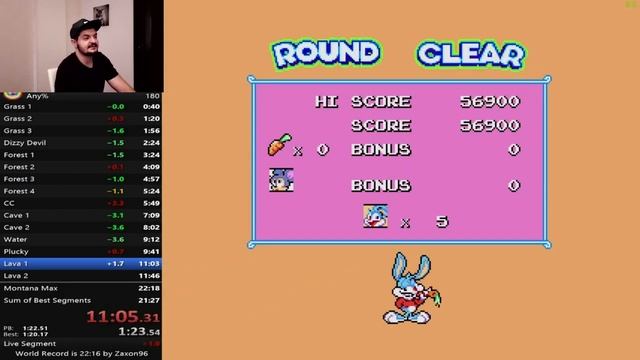 Tiny Toon Adventures (SEGA) Speedrun Мировой рекорд - Тини Тун (СЕГА) Спидран wo.mp4 смотреть онлайн