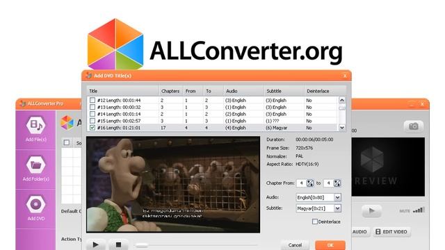 ALLConverter PRO - DVD to avi conversion смотреть онлайн