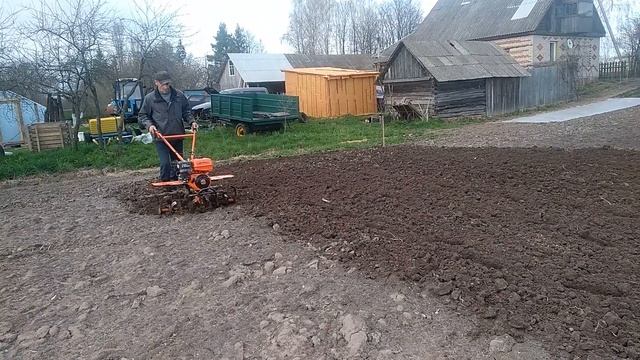 Фрезерование на мотоблоке Кентавр 2090Б с приблудой. смотреть онлайн