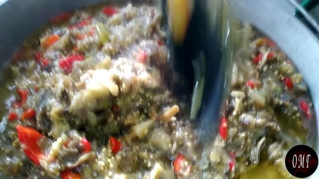 Баклажанная икра на зиму. Eggplant caviar for the winter. смотреть онлайн