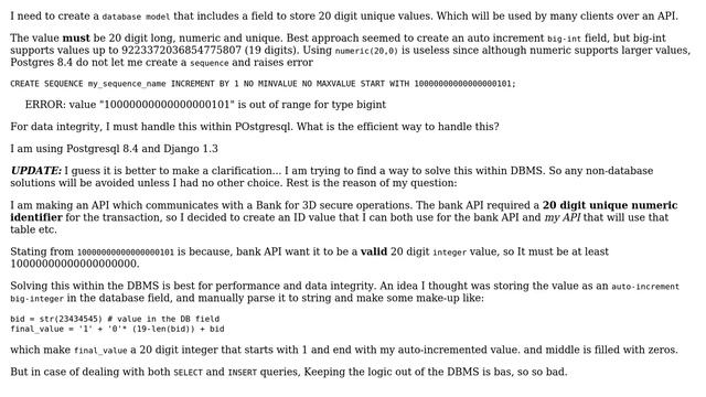 Databases: Creating sequence for longer numeric values (2 Solutions!!) смотреть онлайн