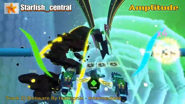 2) PS4 Amplitude - Track 2) Wetware By Harmonix - Intermediate Difficulty - 100% Complete! смотреть онлайн