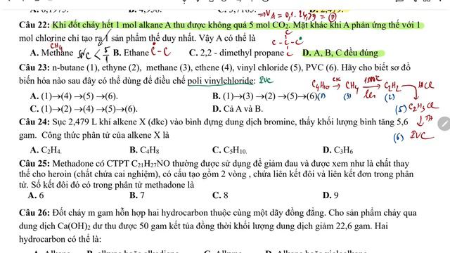 HÓA 11 MỚI. ĐỀ CƯƠNG ÔN GIỮA KÌ 2 (ĐẠI CƯƠNG HÓA HỮU CƠ+ HYDROCARBON) (CTST) смотреть онлайн