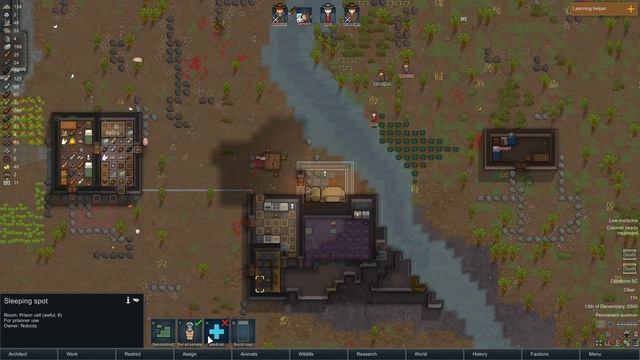 Rimworld V0.19 - Ep08 - Tribal Siege, Capturing Family. - Gameplay