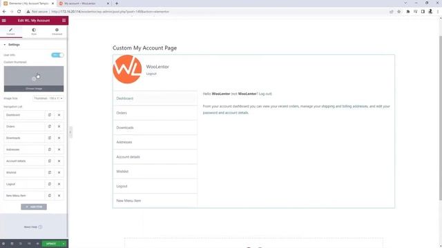 How to Edit and Customize WooCommerce My Account Page using Elementor and WooLentor [2022] смотреть онлайн