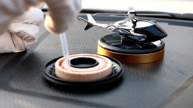 Latest Helicopter Solar Aromatherapy Decoration Gadget | Air Freshner Solar Perfume For Cars