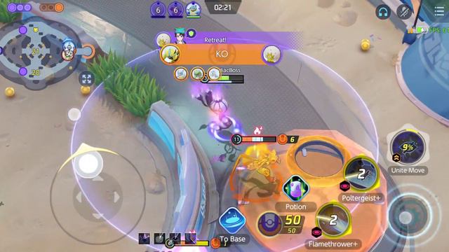 Pokemon Unite Testing Chandelure (New Character)