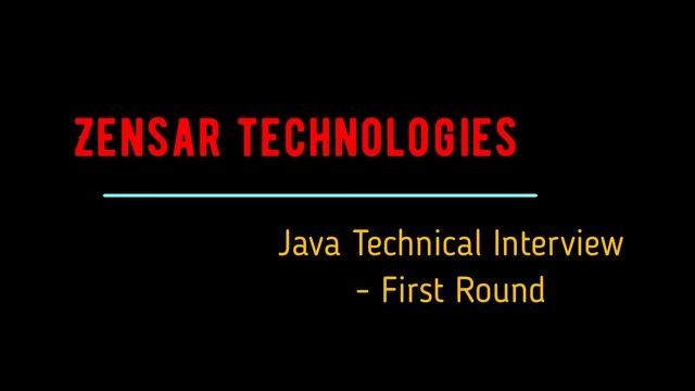 Java and Spring Boot Microservices, First round technical Interview - Zensar Technology - Selected смотреть онлайн