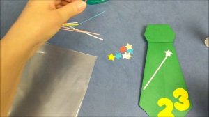 Галстук оригами | Поделка на 23 февраля