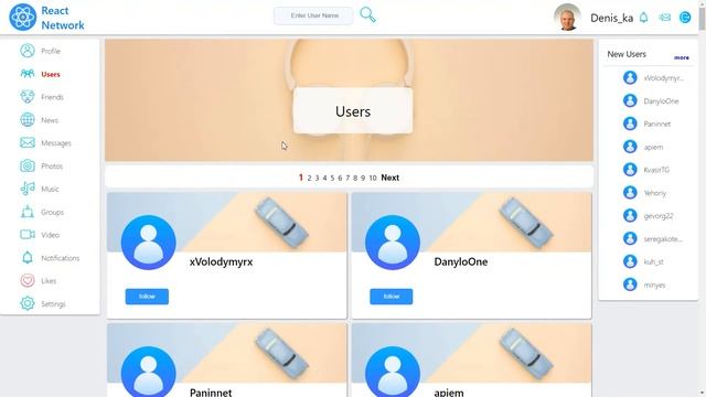Social Network React смотреть онлайн