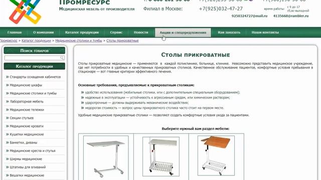 Аудит сайта по продаже медицинской мебели смотреть онлайн