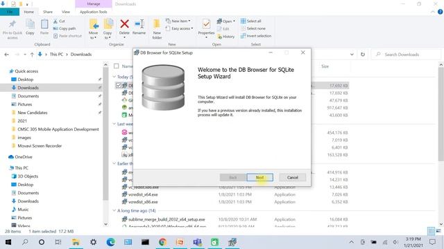 CMSC 305 - Android Setup Assignment (DB Browser For SQLite) смотреть онлайн