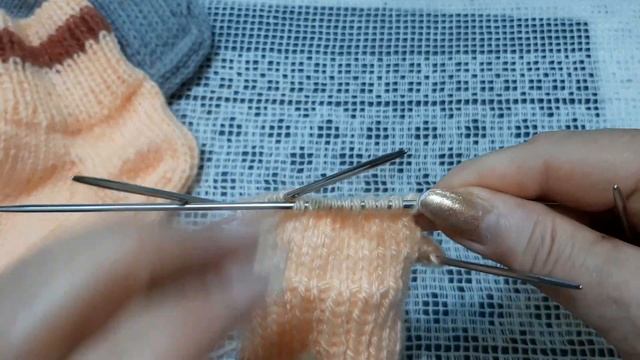 Двойная пятка на носках. МК. смотреть онлайн