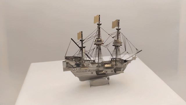 3D Metal Model Golden Hind (Металлический конструктор 3D Золотая Лань) смотреть онлайн
