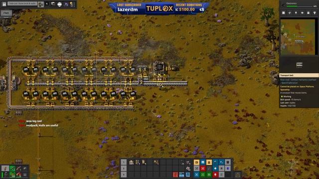 Setting up the grid | Factorio Space Exploration + Krastorio 2 | Day 2 смотреть онлайн