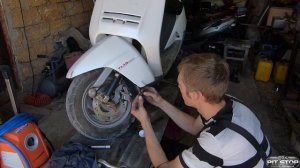ТО Honda Lead 50:тормоза,вариатор,трос газа.