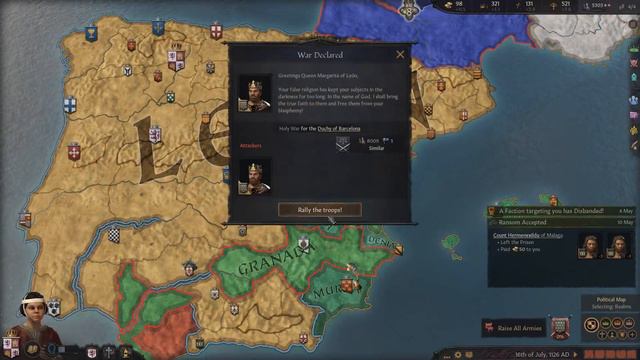 CK3 Spanish Reconquista #11 France Invades - Crusader Kings 3 Let's Play смотреть онлайн