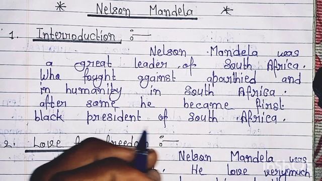 how to write character sketch of Nelson Mandela // Nelson Mandela ka Character Sketch #class10th смотреть онлайн