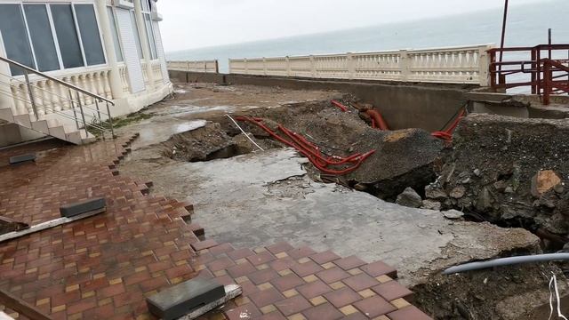 Сочи. Лоо. Набережную Лоо будут восстанавливать. +9°C. 04.02.2022г.© смотреть онлайн