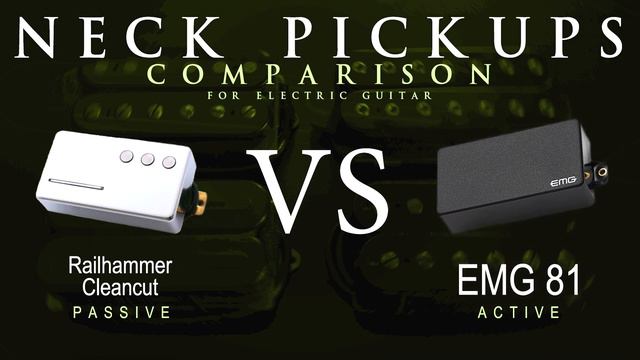 Railhammer CLEANCUT vs EMG 81 - Neck Guitar Pickup Comparison Tone Demo смотреть онлайн