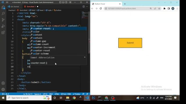 Submit Button HTML and CSS | HTML Mini Projects | CSS Effects смотреть онлайн