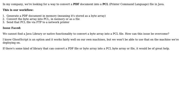 Java - PDF to PCL смотреть онлайн