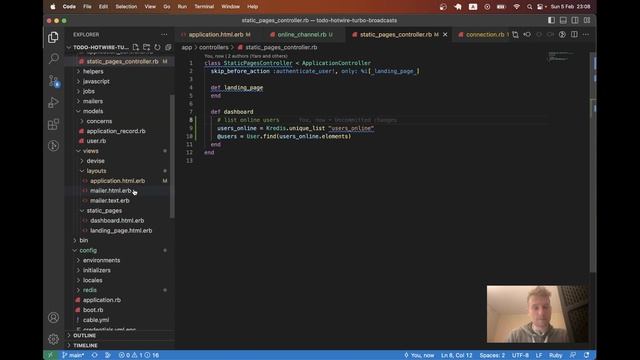 Rails 7 E110 Realtime Online User Tracking with Actioncable, Kredis, Turbo Broadcasts смотреть онлайн