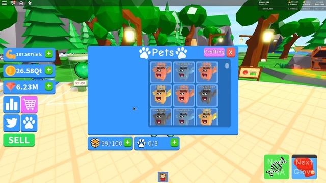 СКРАФТИЛ САМЫХ КРУТЫХ ПЕТОВ В НОВОМ СИМУЛЯТОРЕ КАЧКА БОКСЕРА В РОБЛОКС! смотреть онлайн