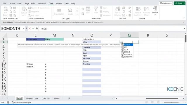 Learn Modern Feature of Microsoft Excel online | Koenig Solutions смотреть онлайн