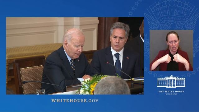 President Biden Holds an Expanded Bilateral Meeting with President Volodymyr Zelenskyy of Ukraine смотреть онлайн