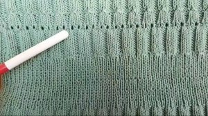 НЕЖНОЕ платье - туника с оригинальной горловиной спицами для девочки 11 лет. Обзор.