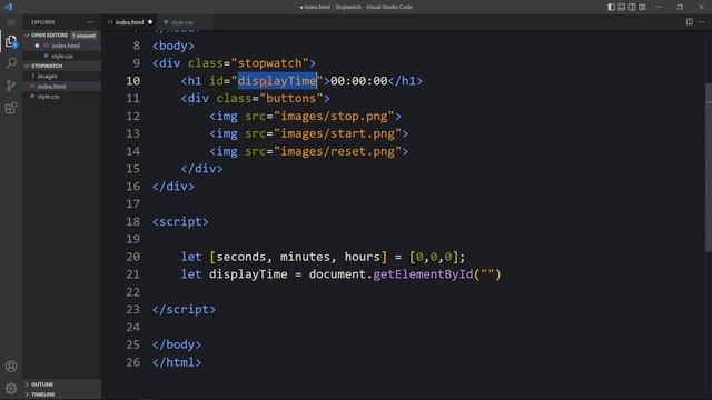 How To Create A Stopwatch Using JavaScript | Make Stopwatch With HTML, CSS And JavaScript смотреть онлайн
