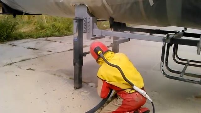 Пескоструйная обработка спец техники и прицепов. смотреть онлайн