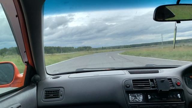 Трек день на "Кузбасском автодроме", машина Honda Civic EK2 21.08.2021 смотреть онлайн