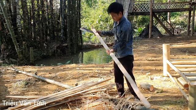 How To Make Bamboo Bed, Homemade furniture bamboo - shelter & survival смотреть онлайн